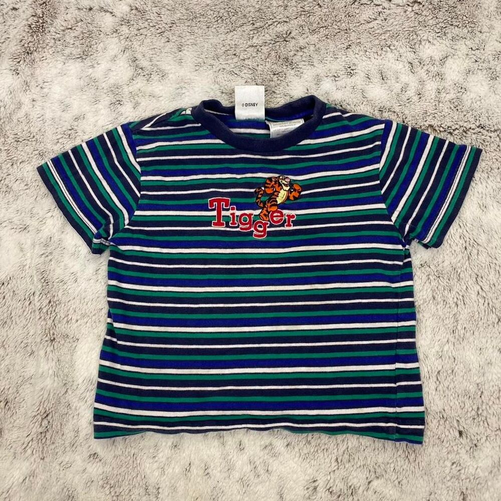 The Disney Store Vintage 90s Tigger shirt embroidered winnie the pooh nostalgia